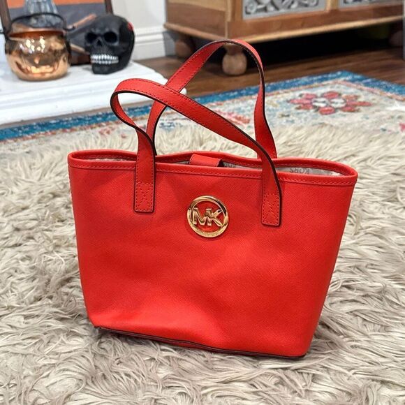 Michael Kors Handbags - Michael Kors red mini tote purse